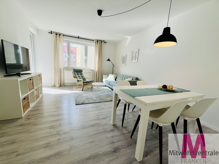 Voll möblierte, modern eingerichtete 3-Zimmer-Wohnung mit Balkon in Schoppershof - Photo 2