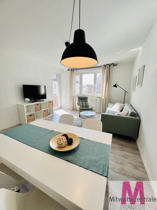 Voll möblierte, modern eingerichtete 3-Zimmer-Wohnung mit Balkon in Schoppershof - Photo 4
