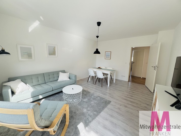 Voll möblierte, modern eingerichtete 3-Zimmer-Wohnung mit Balkon in Schoppershof - Photo 3